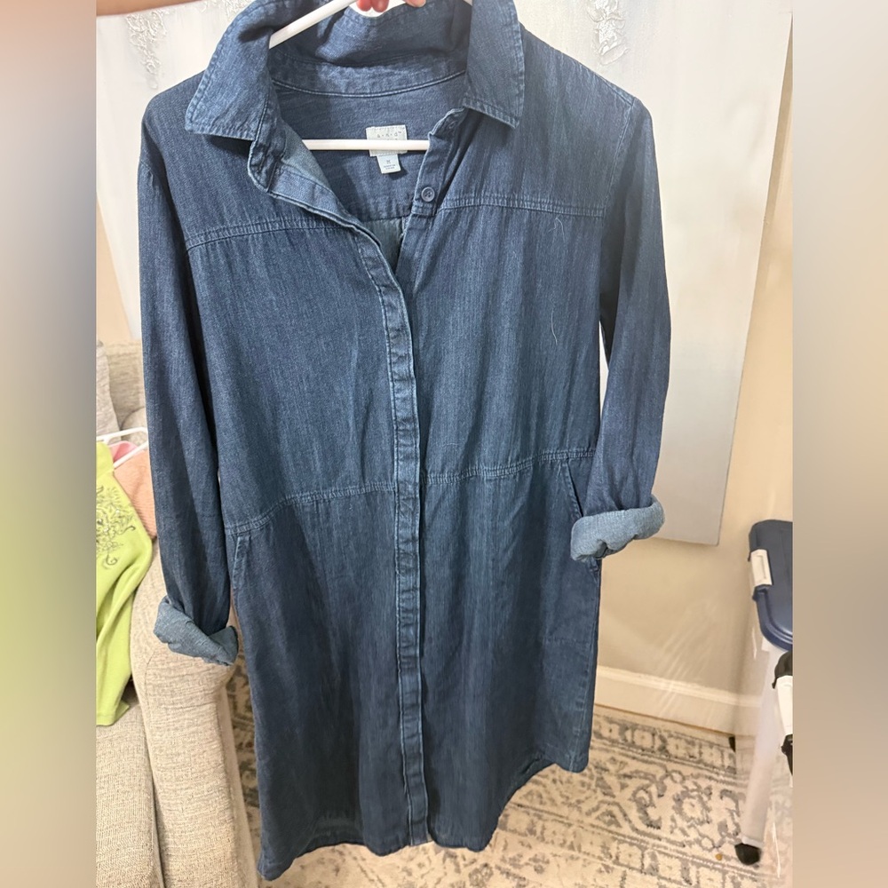 Denim Long Sleeve Dress